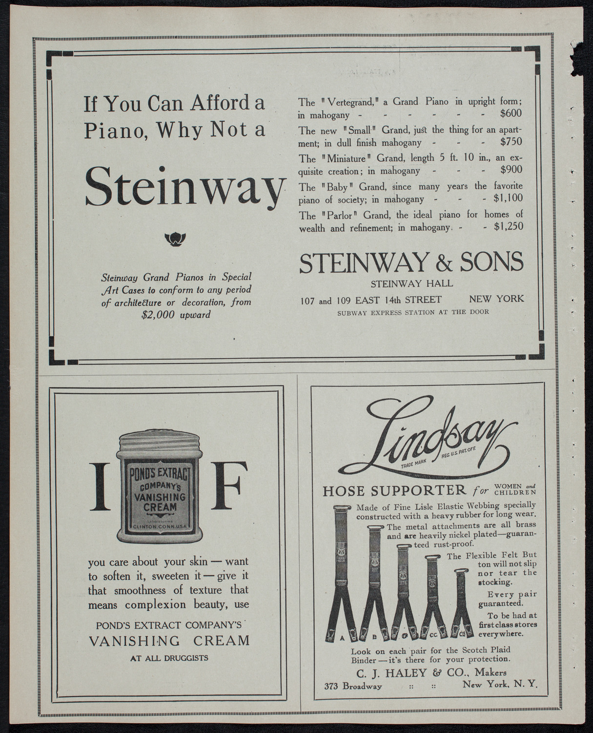 New York Philharmonic, January 2, 1913, program page 4