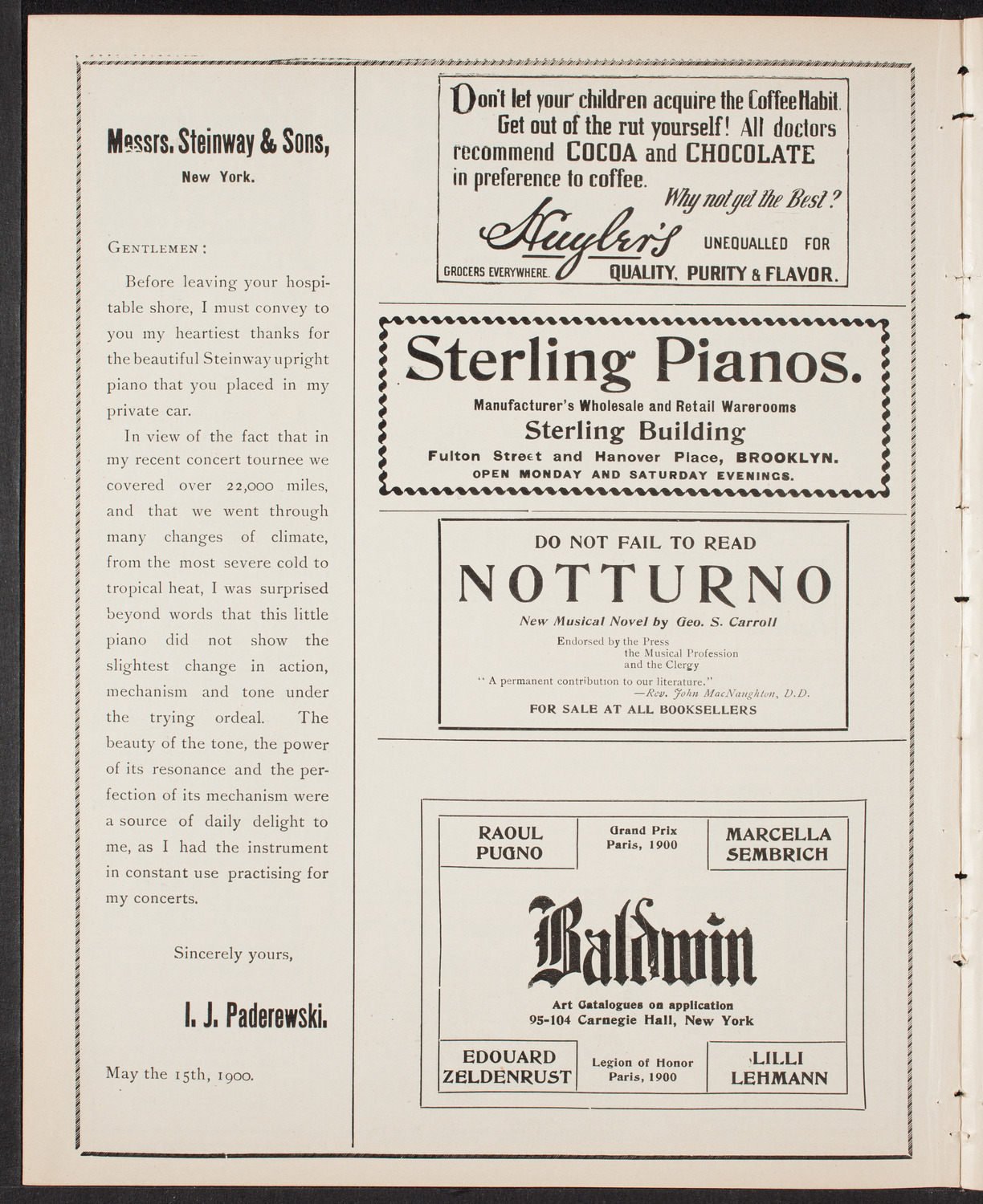 Graduation: New York College of Dentistry, May 18, 1903, program page 4