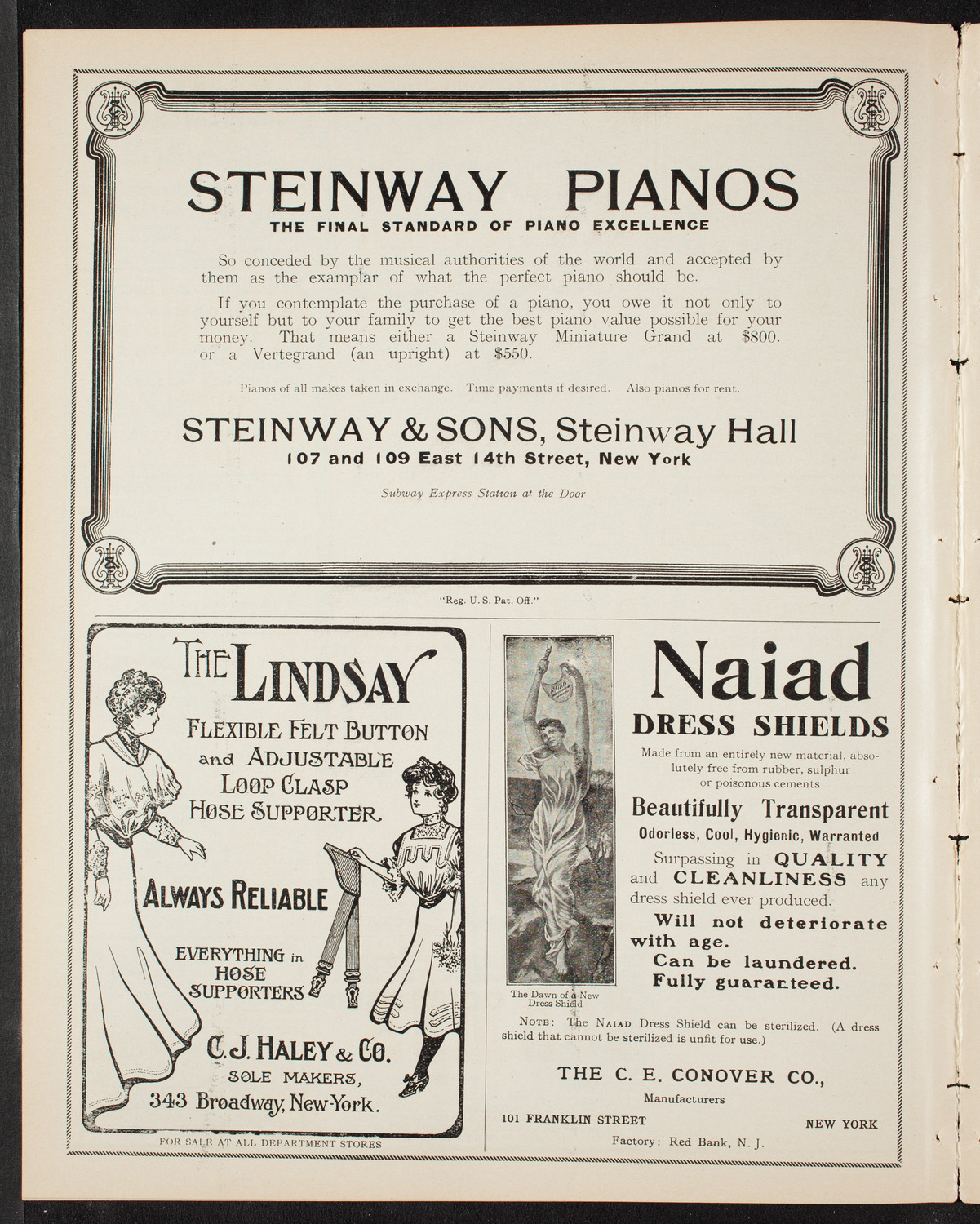 Vladimir de Pachmann, Piano, November 26, 1907, program page 4