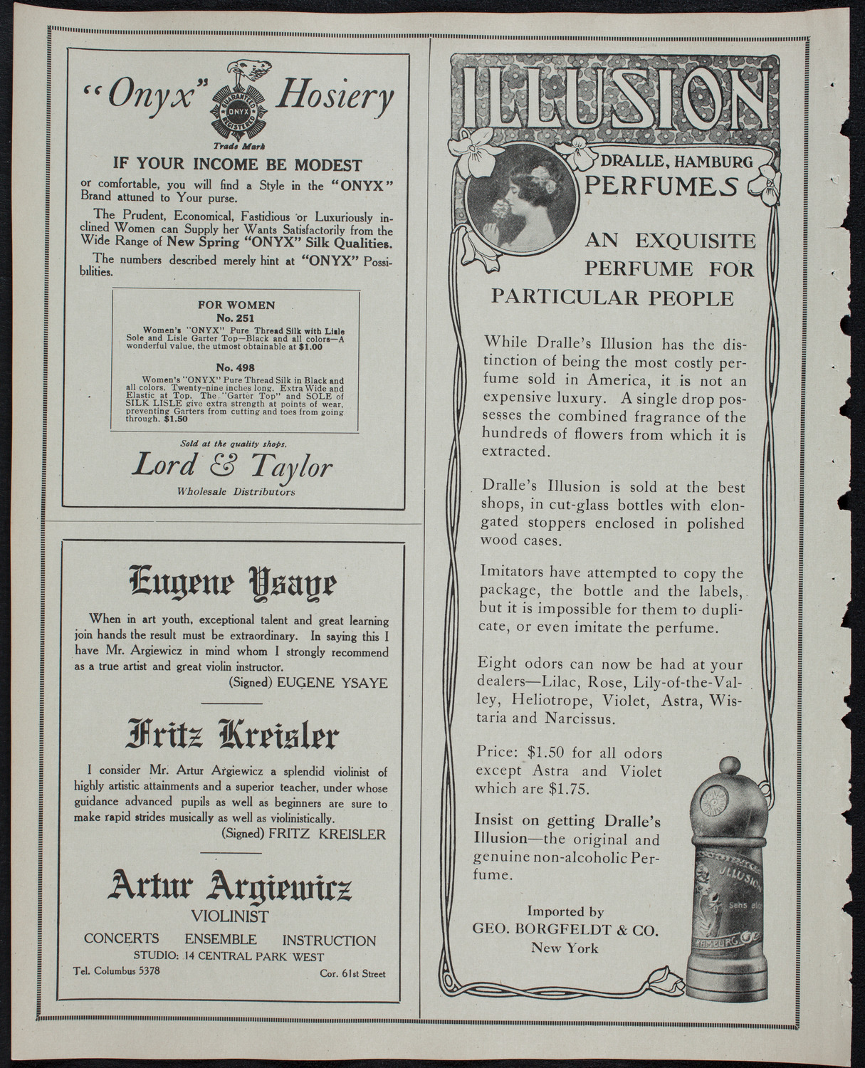New York Philharmonic, January 31, 1913, program page 8