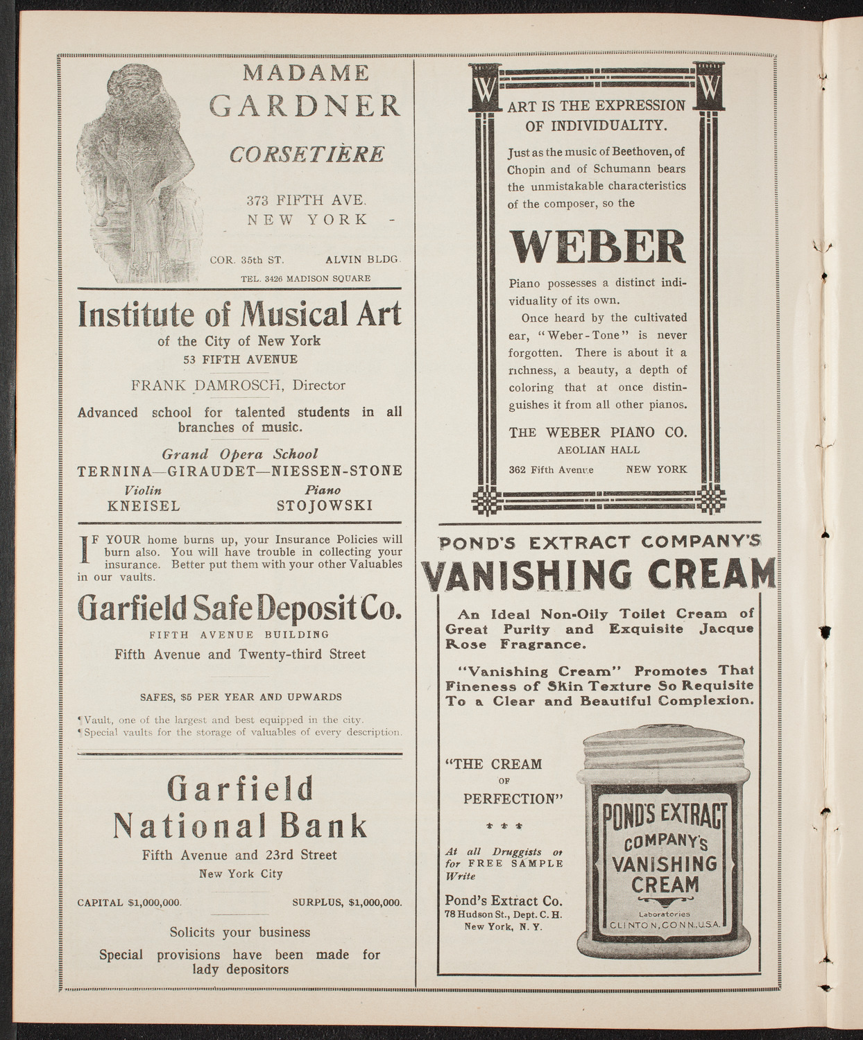 Boston Symphony Orchestra, February 26, 1910, program page 6