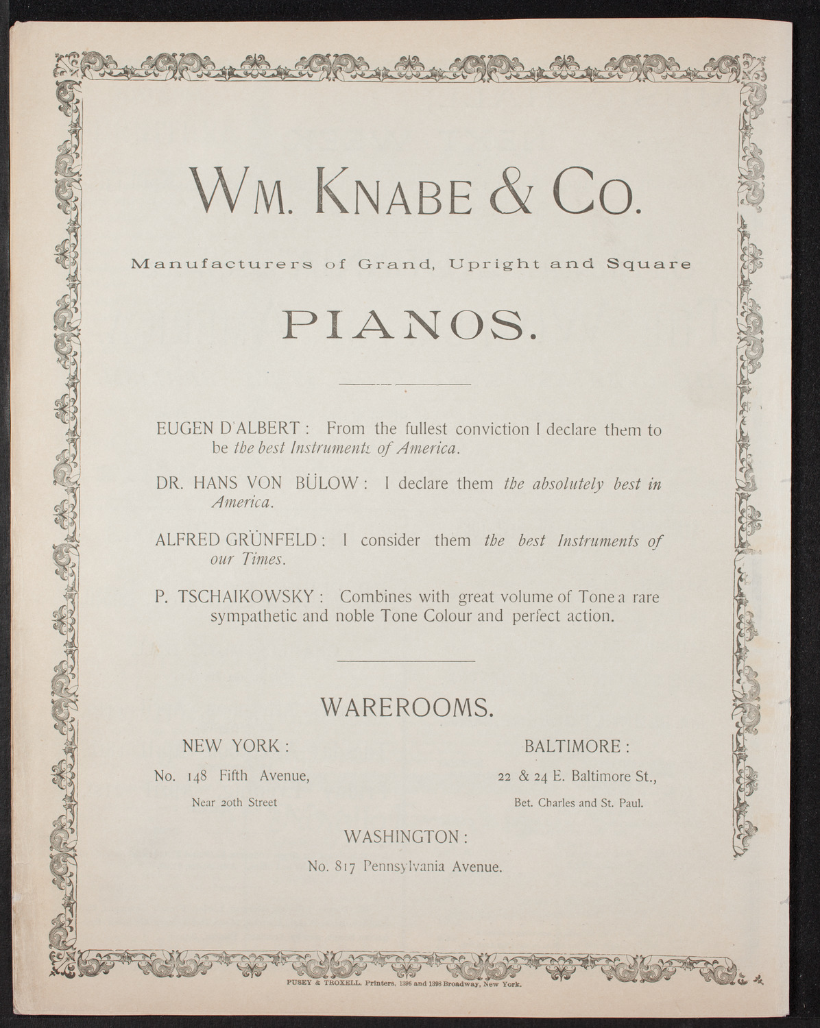 Oratorio Society of New York, April 8, 1893, program page 8