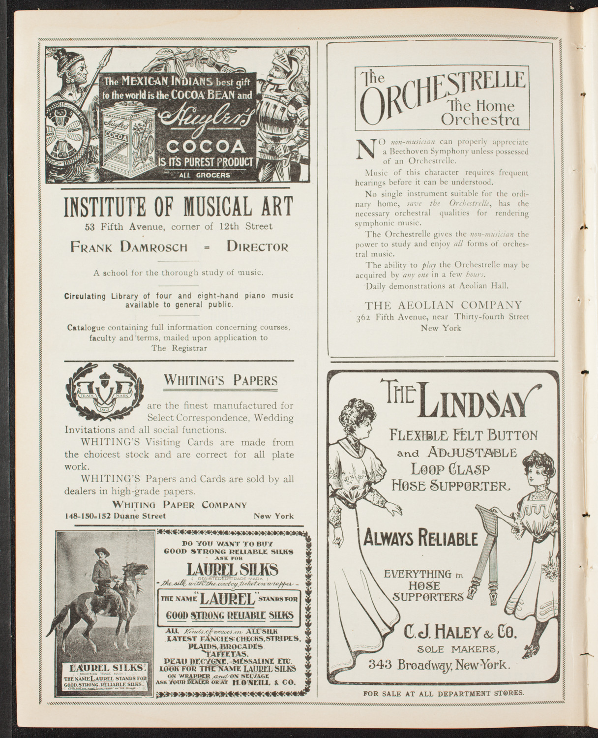 Wiener Männergesangverein (Vienna Male Choral Society), May 9, 1907, program page 6