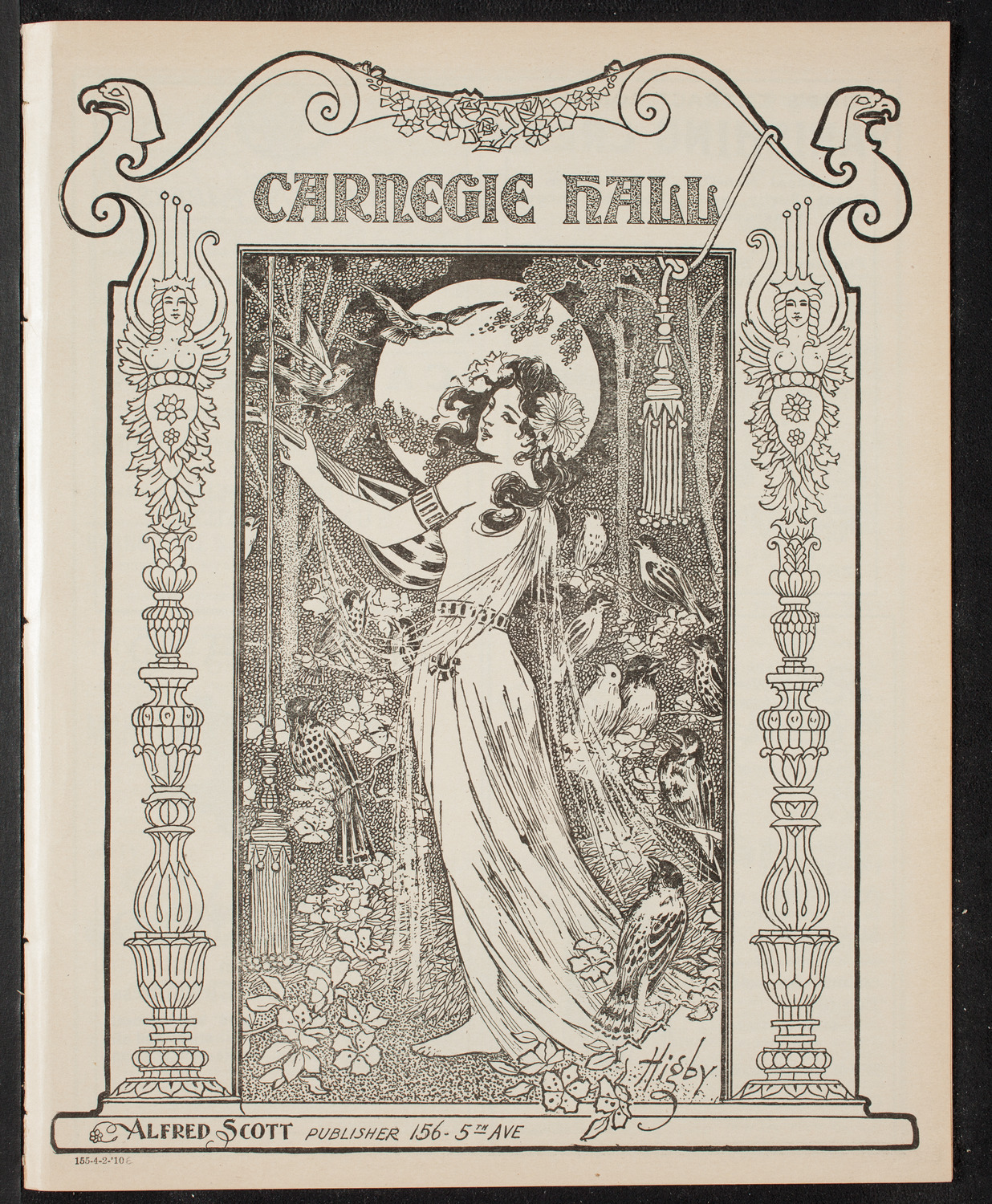 New York Philharmonic, April 2, 1910, program page 1