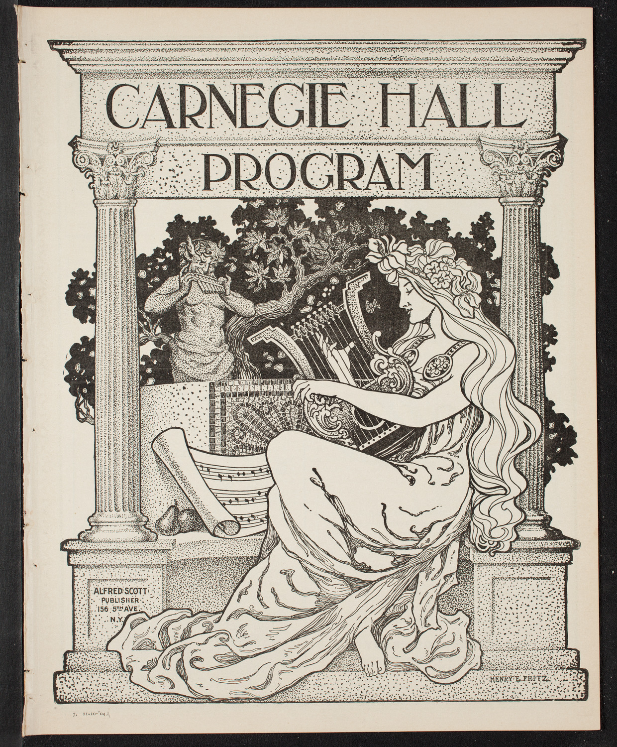 Johanna Gadski, Soprano, November 10, 1904, program page 1