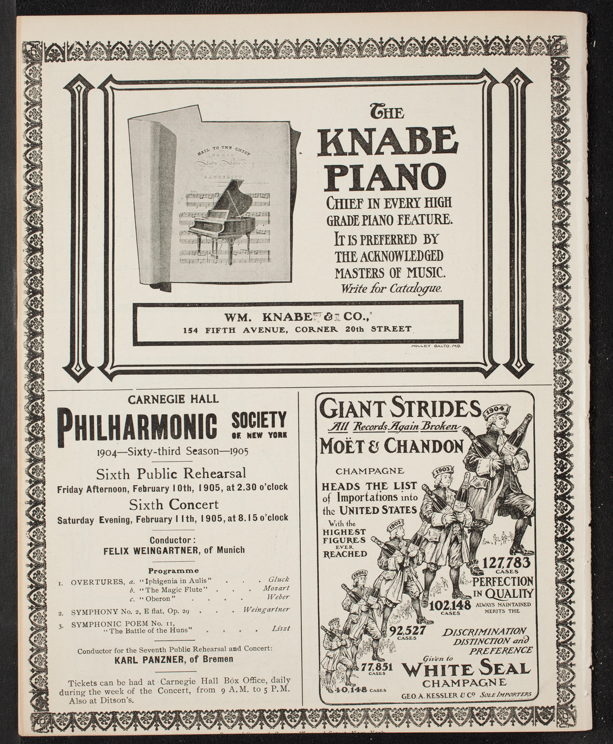 New York Symphony Orchestra, February 5, 1905, program page 14