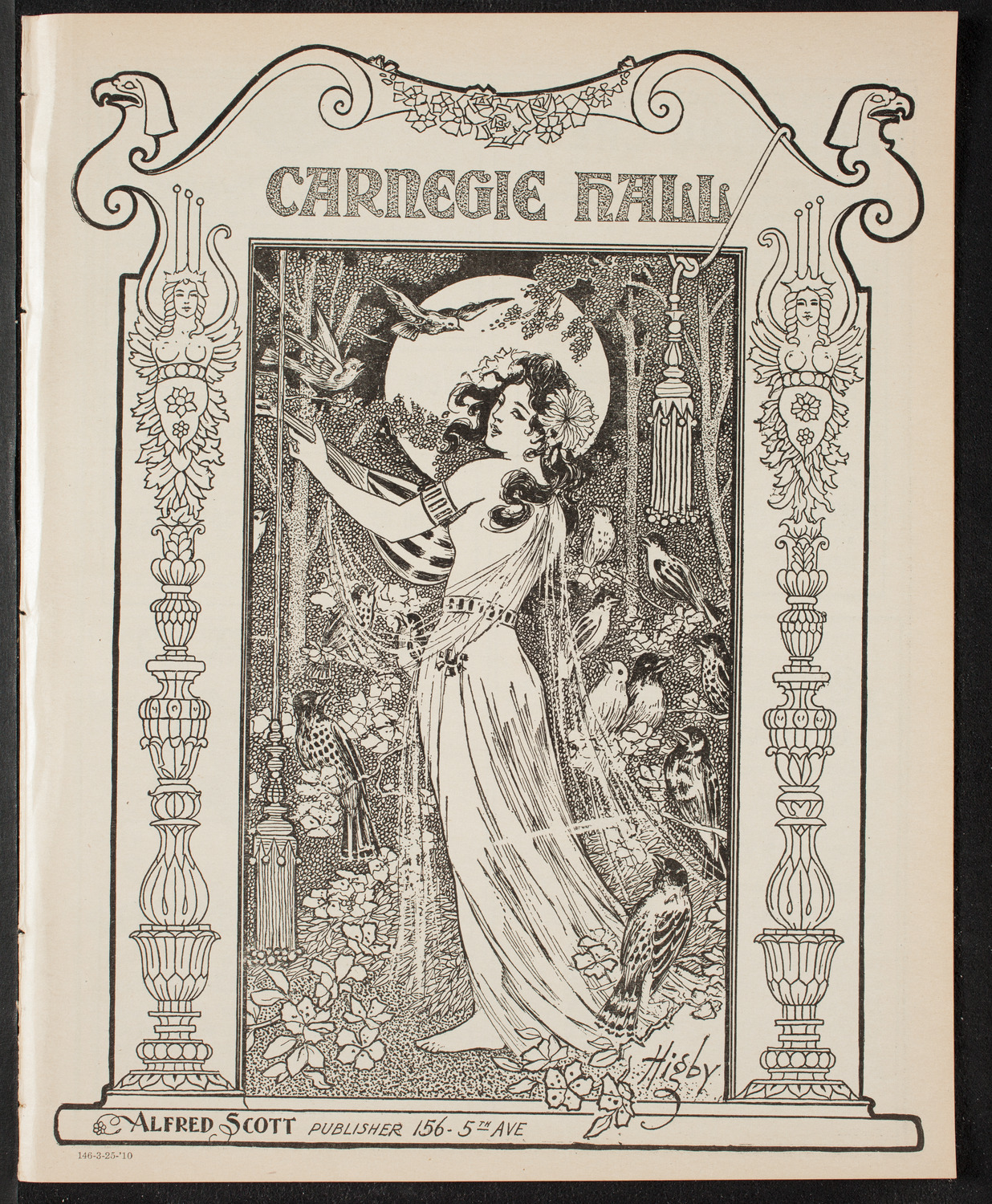 Oratorio Society of New York, March 25, 1910, program page 1