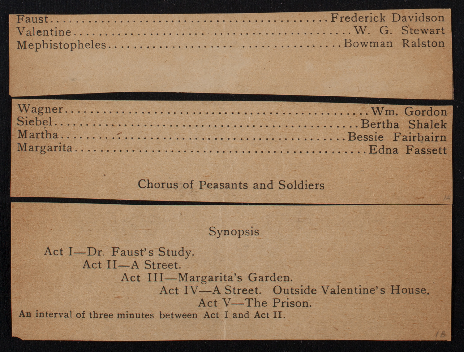 Lecture by R.G. Knowles, February 22, 1907, program page 3