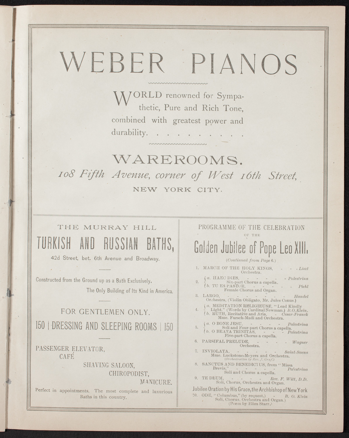 New York Symphony Orchestra, February 3, 1893, program page 7