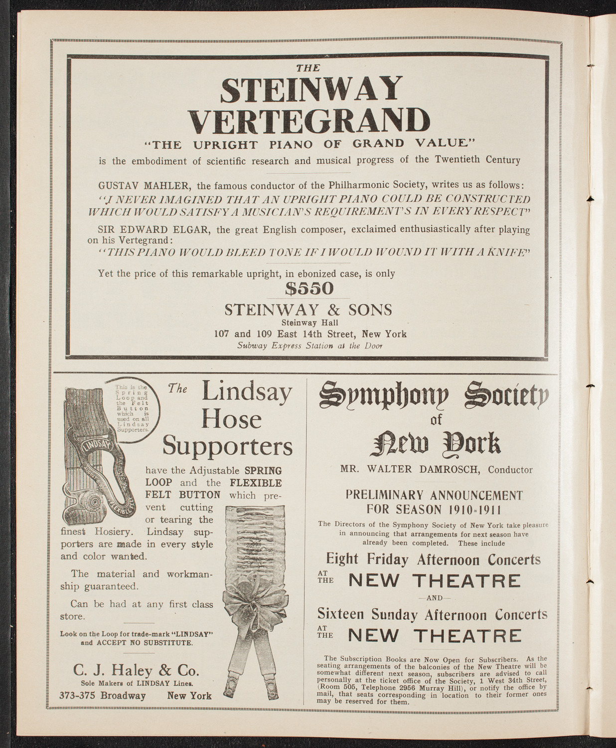 Newman's Illustrated Talks on Travel Topics, April 10, 1910, program page 4