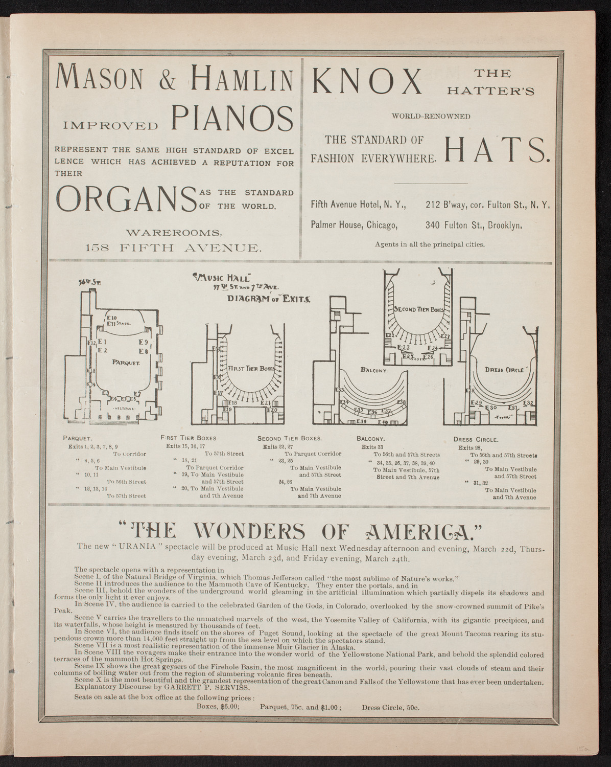 Nordica Operatic Concert Company, March 21, 1893, program page 3