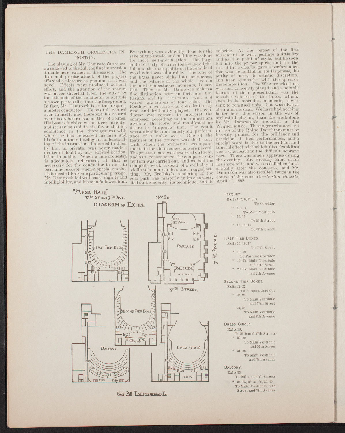 Our Quartette, April 26, 1892, program page 10