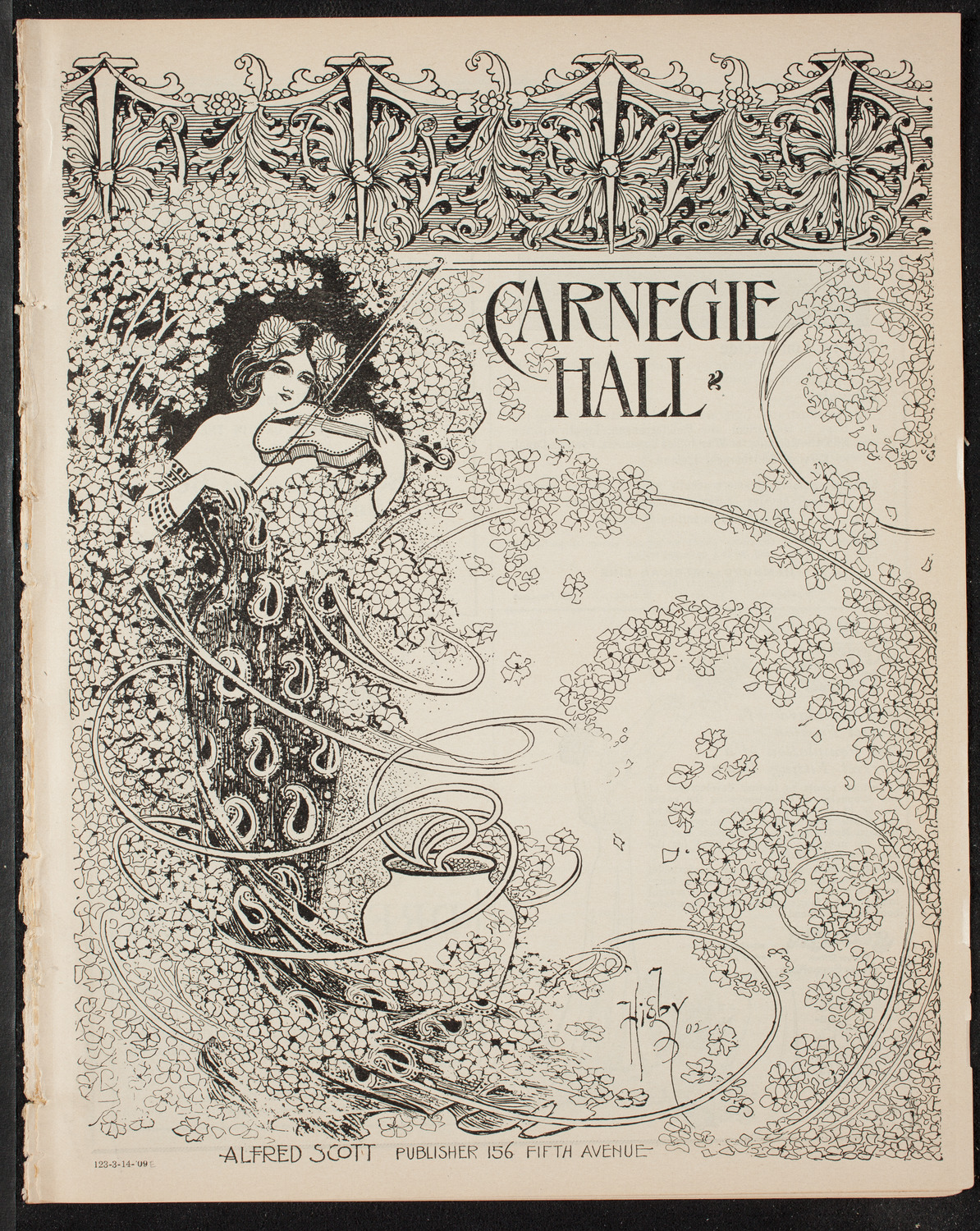 Burton Holmes Travelogue: More About Paris, March 14, 1909, program page 1