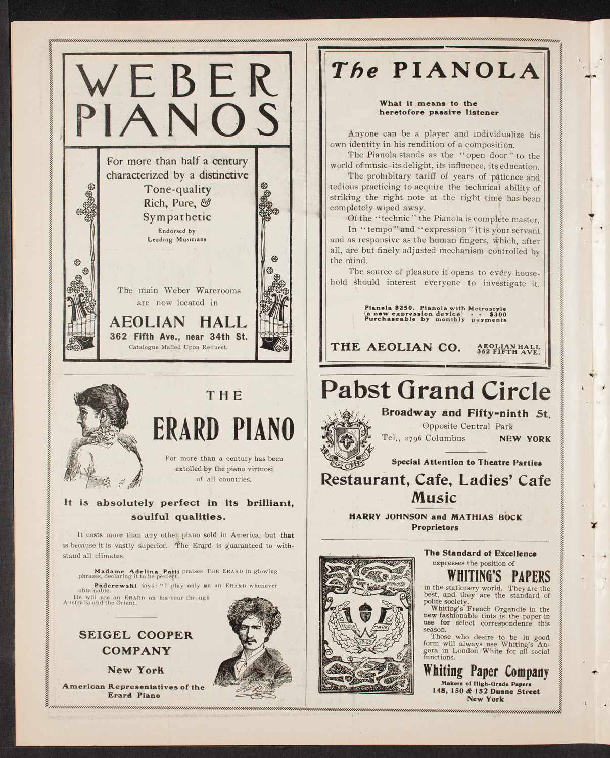 New York Philharmonic, January 30, 1904, program page 6