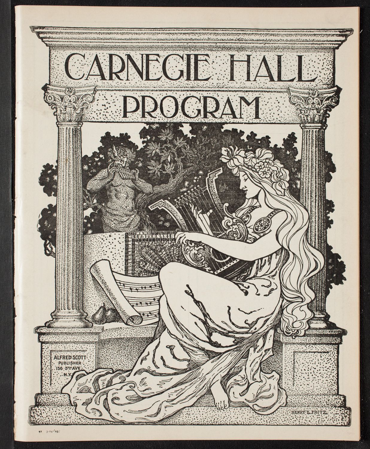 Oratorio Society of New York, March 14, 1905, program page 1