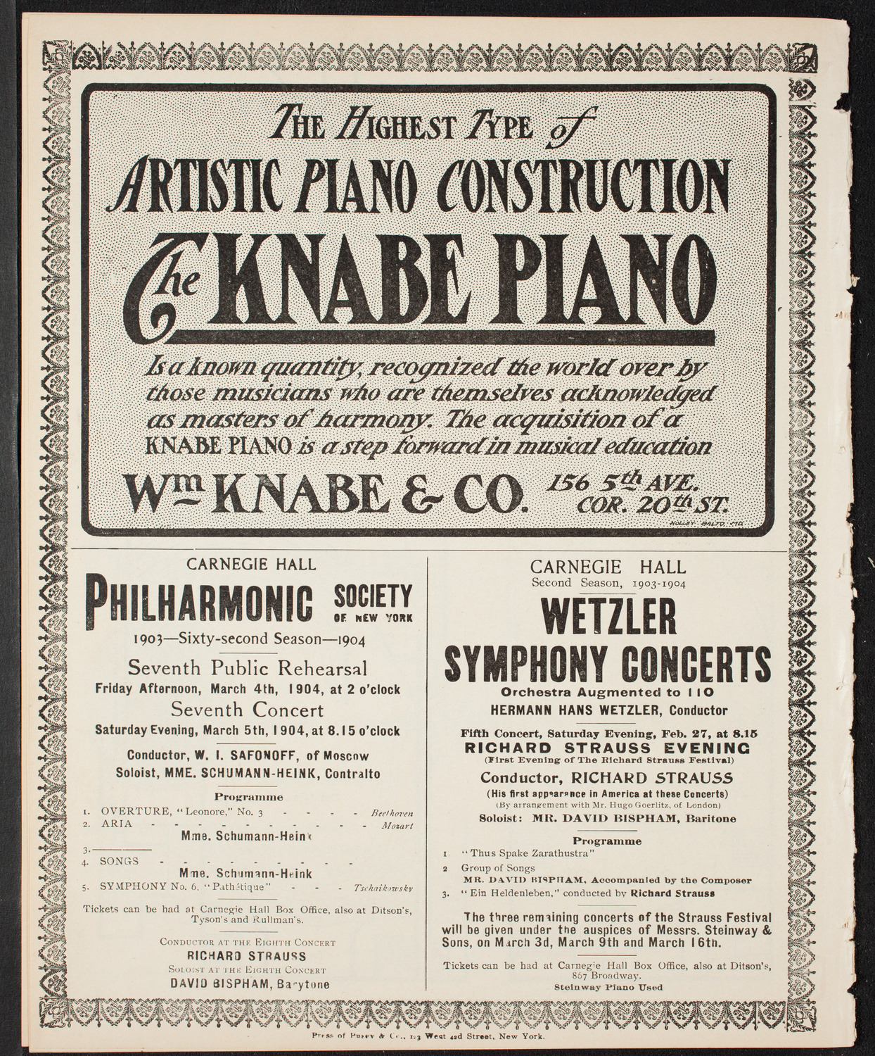 Symphony Concert for Young People, February 27, 1904, program page 12