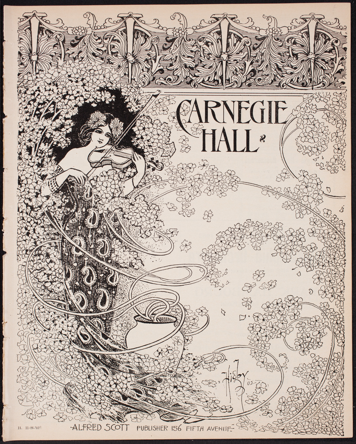 Jaroslav Kocian with Julie Geyer, November 26, 1902, program page 1
