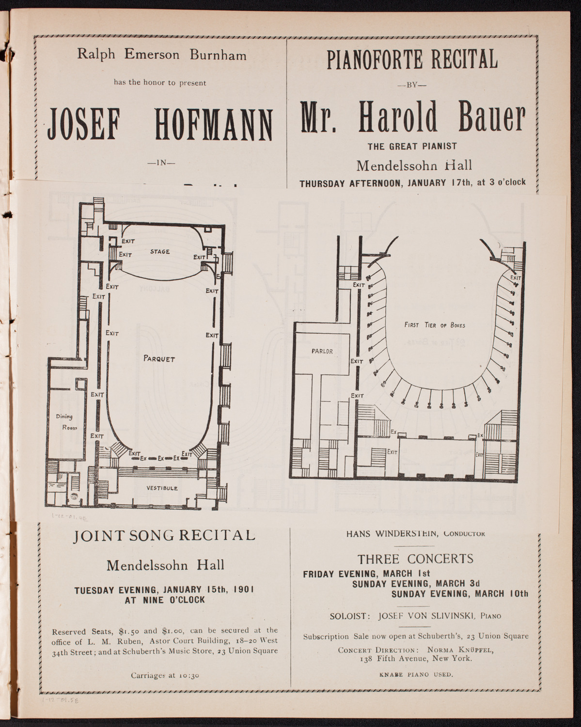New York Philharmonic, January 12, 1901, program page 7