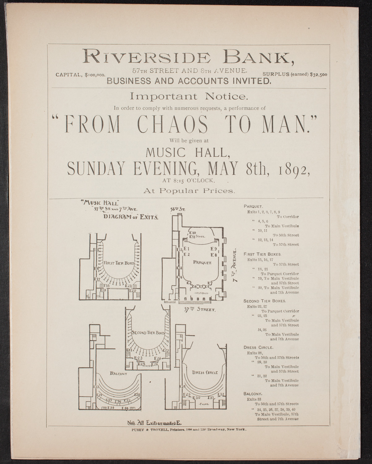 Benefit: Teachers' Mutual Benefit Association, May 6, 1892, program page 8