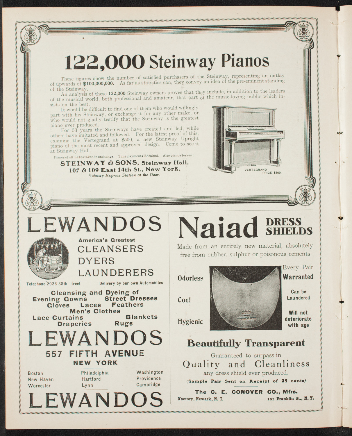 Russian Symphony Society of New York, February 28, 1907, program page 4