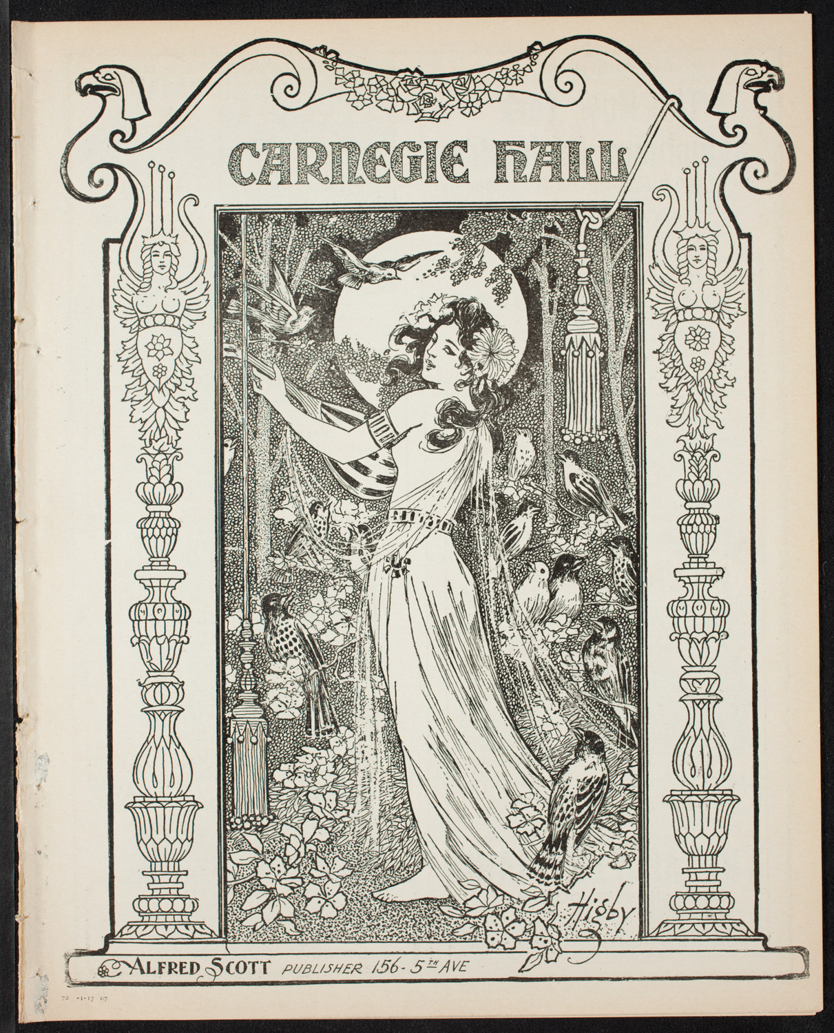 Russian Symphony Society of New York, January 17, 1907, program page 1