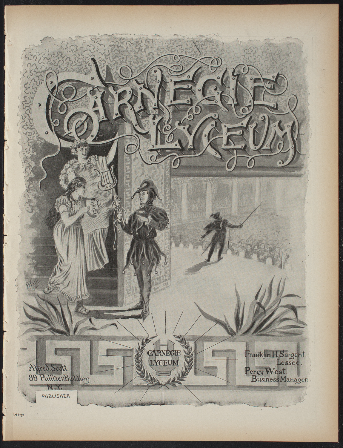 Florence Terrell, March 11, 1897, program page 1