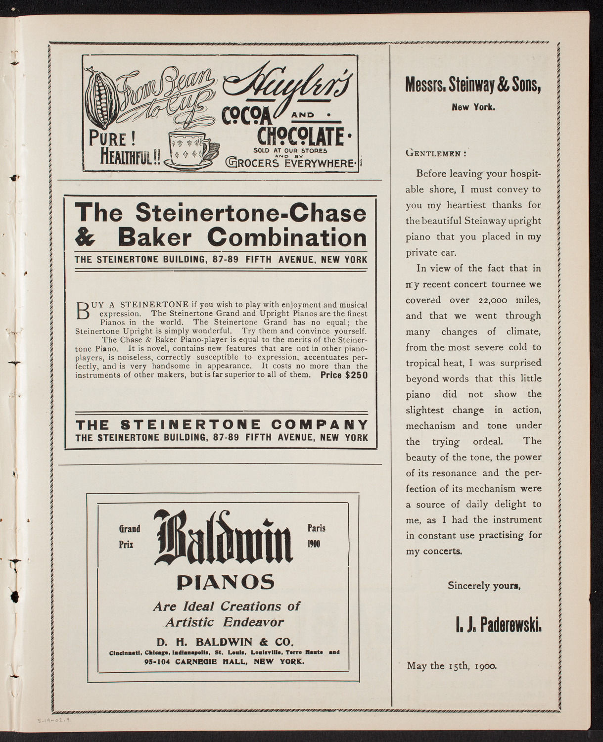 Graduation: New York College of Dentistry, May 19, 1902, program page 7