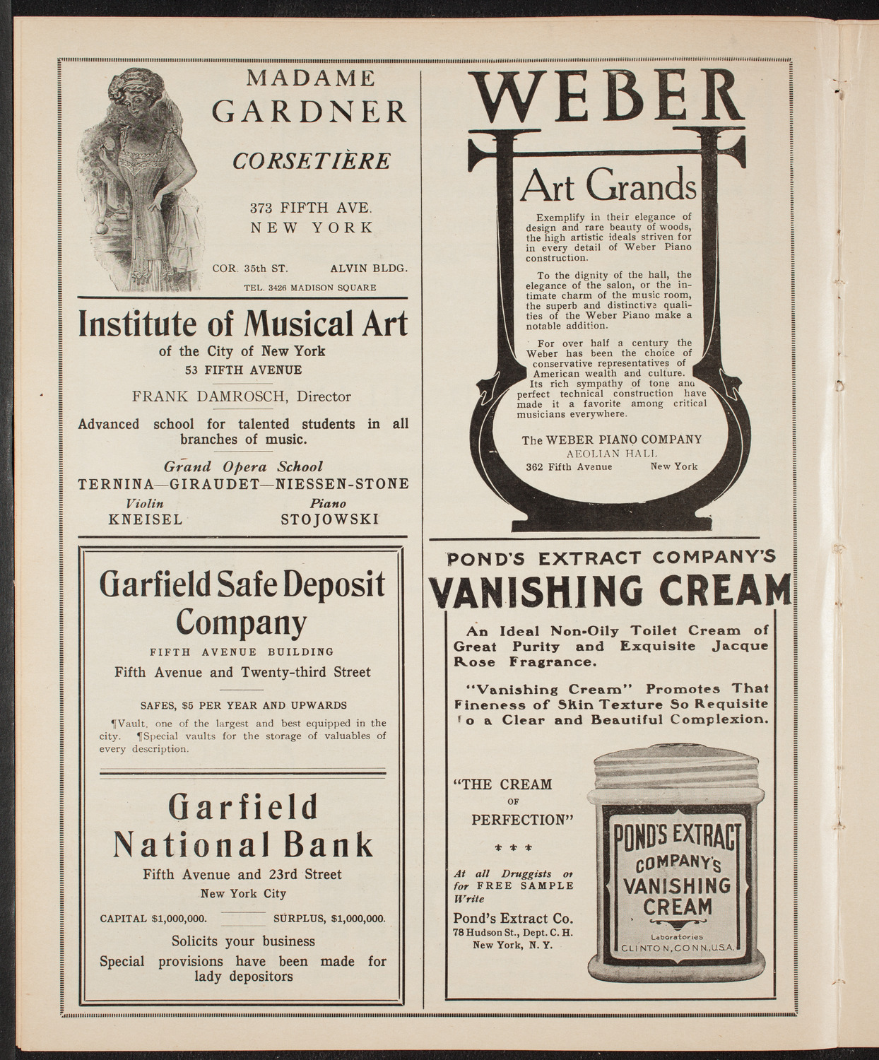 Maud Allan with The Russian Symphony Orchestra, February 2, 1910, program page 6