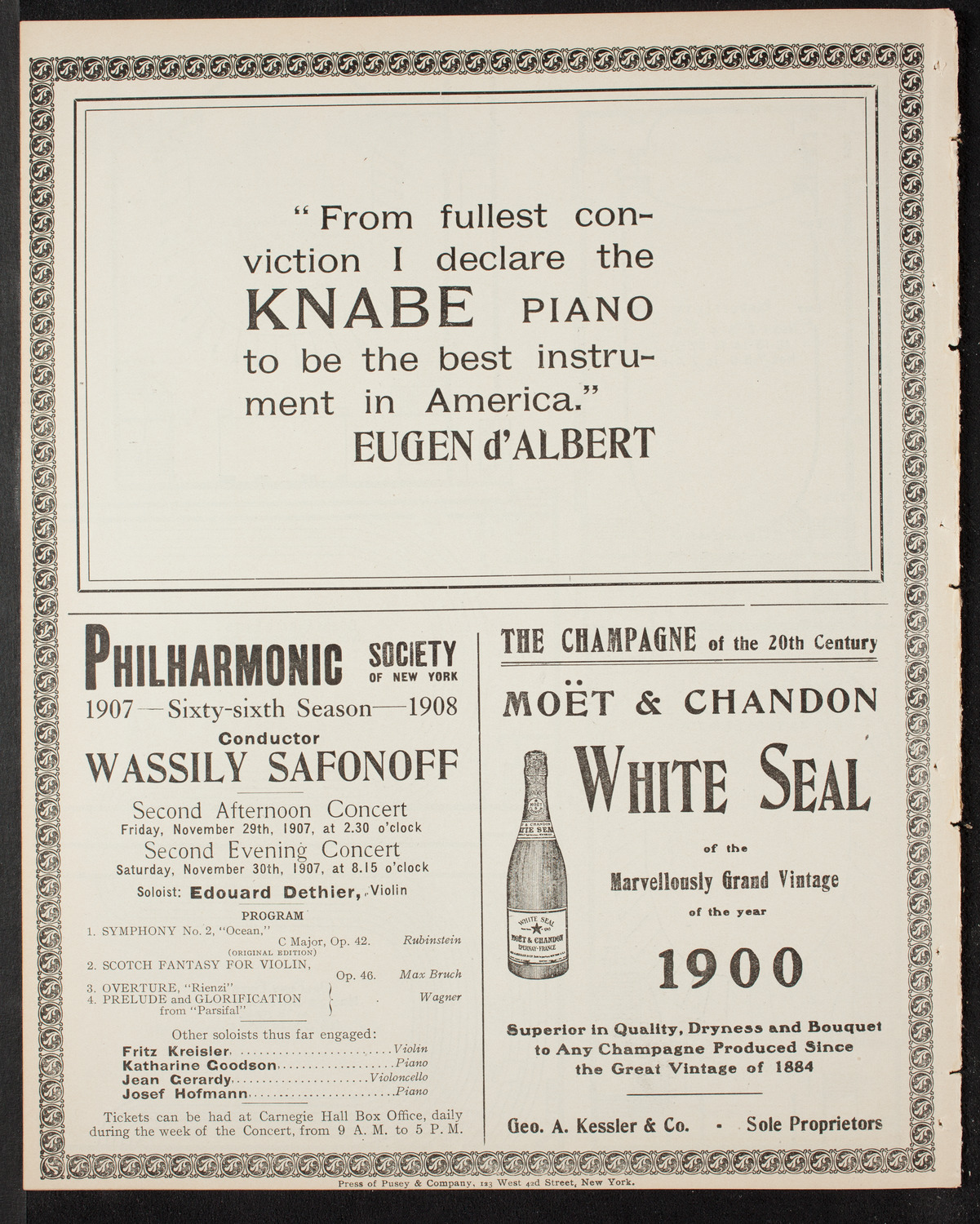 Elmendorf Lecture: Old Mexico, November 25, 1907, program page 12