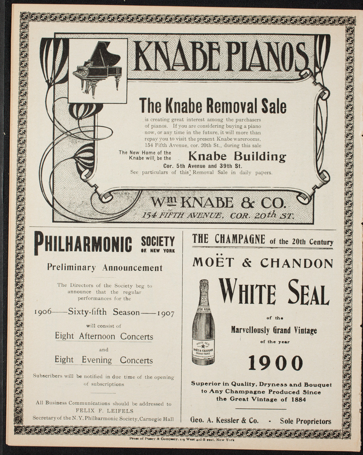 Russian Symphony Society of New York, April 7, 1906, program page 12