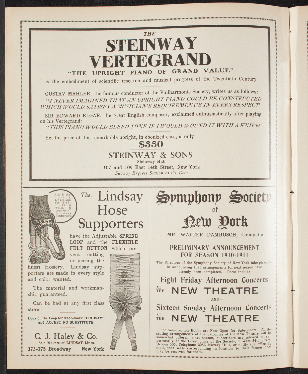 Newman's Illustrated Talks on Travel Topics, April 17, 1910, program page 4