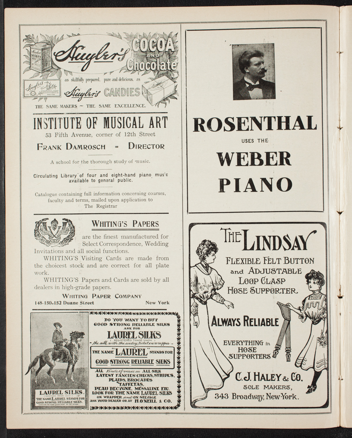 New York Philharmonic, November 16, 1906, program page 6