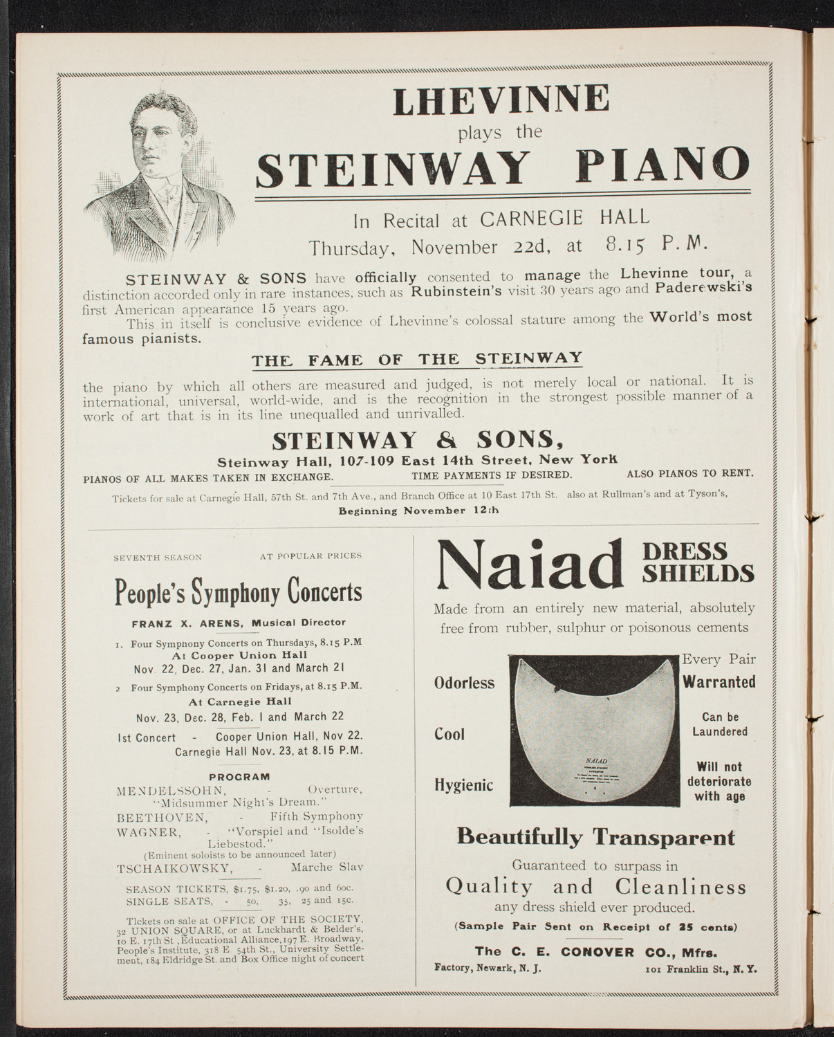 Elmendorf Lecture: Quaint Holland, November 11, 1906, program page 4