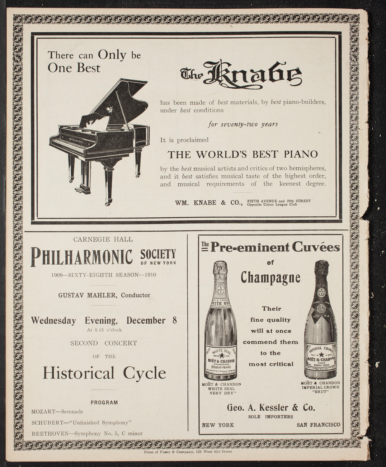Elmendorf Lecture: At the Gates of the East, November 29, 1909, program page 12