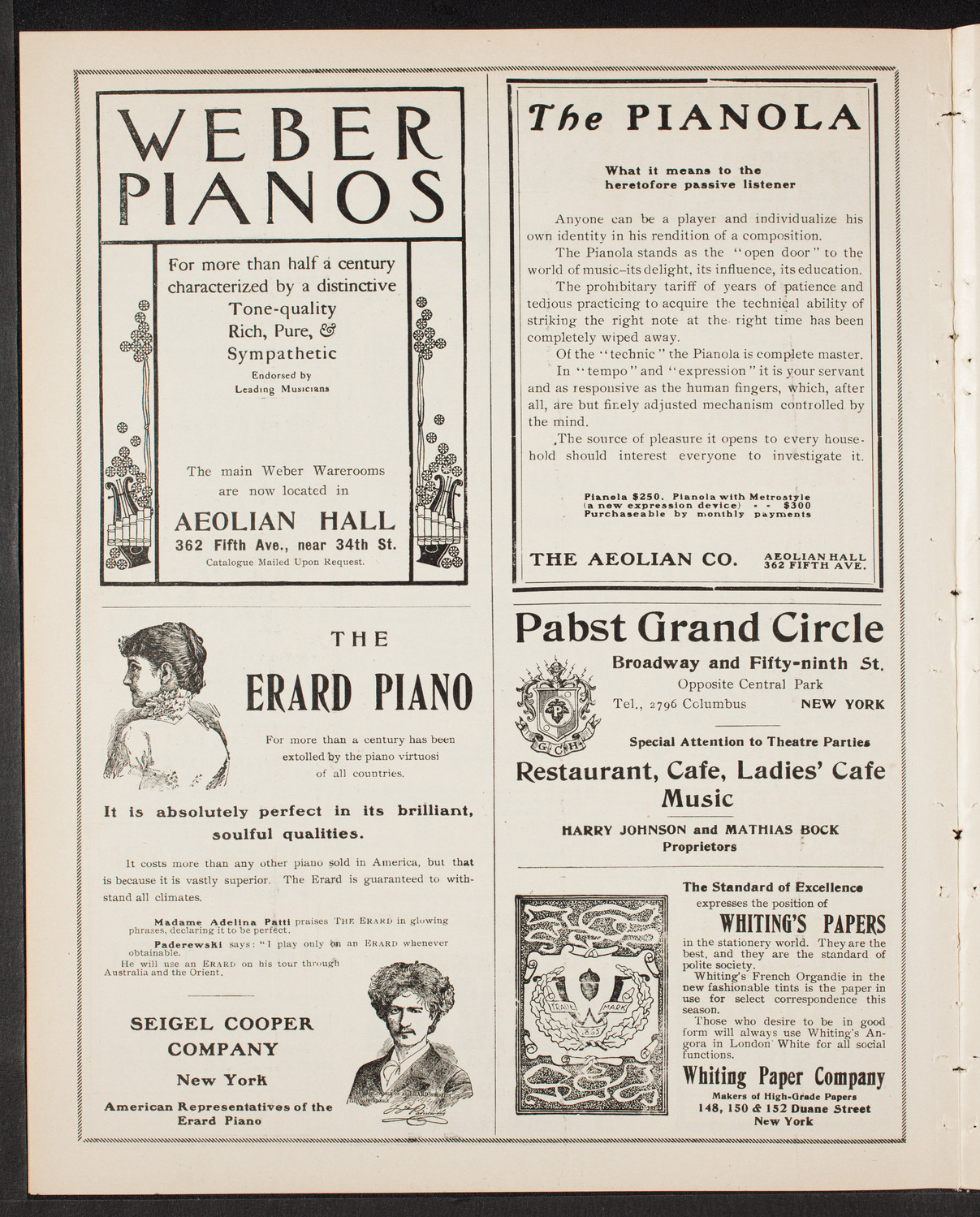 C. L. Partee's Mandolin, Guitar and Banjo Concert, January 29, 1904, program page 6