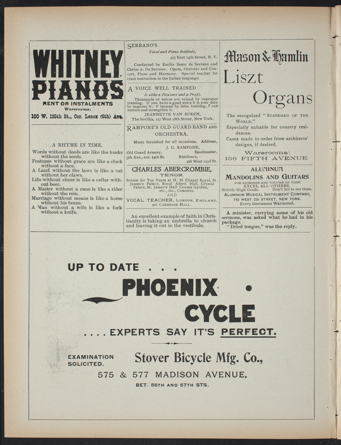 American Academy of Dramatic Arts: Private performance by members of the Junior Class, April 17, 1897, program page 2