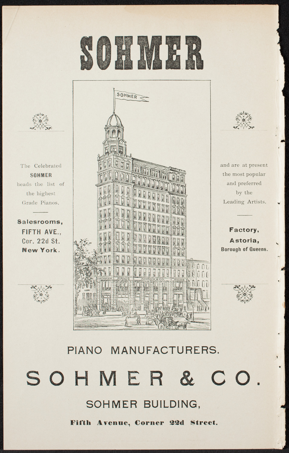 National Institute of Music Student Recital, March 14, 1900, program page 2