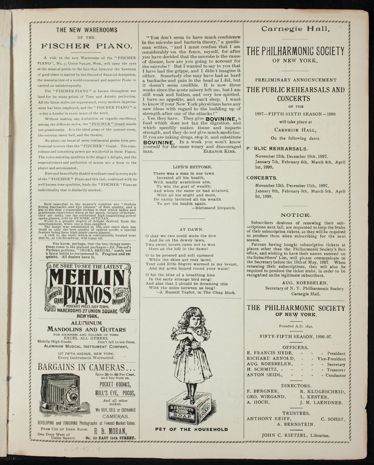 Graduation: Manhattan College, June 29, 1897, program page 7