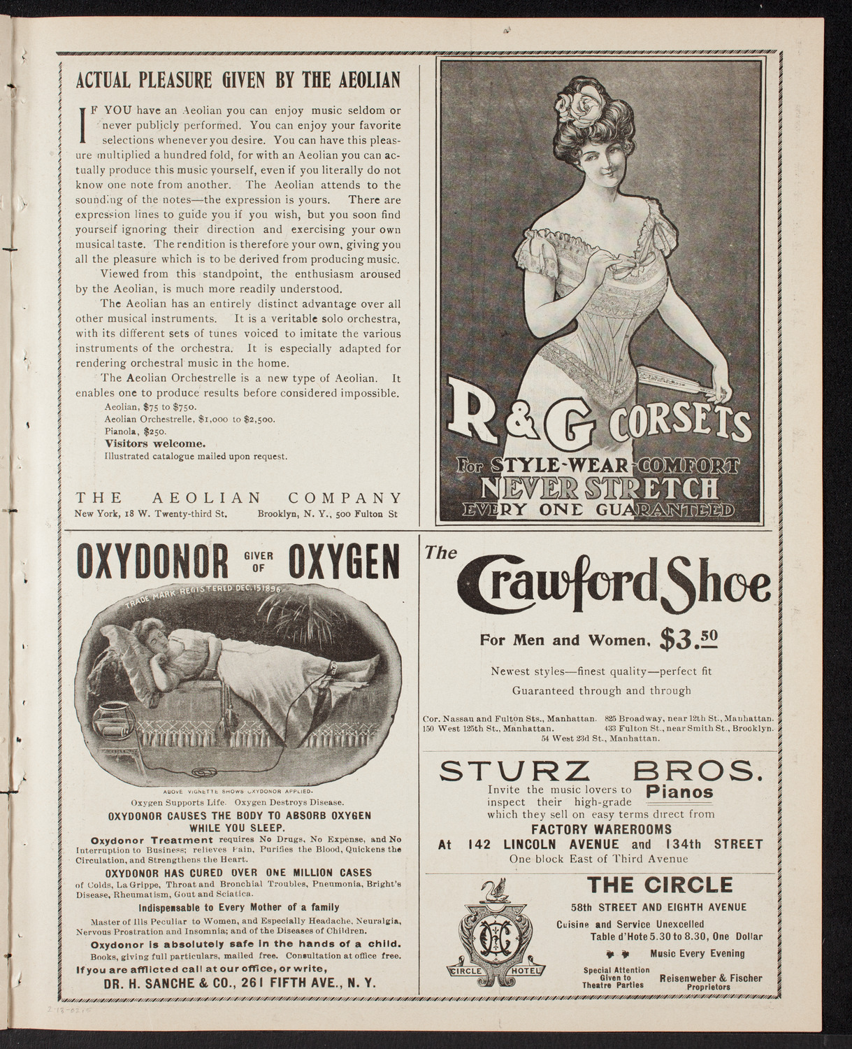 Albert Weinstein with Orchestra, February 13, 1902, program page 9