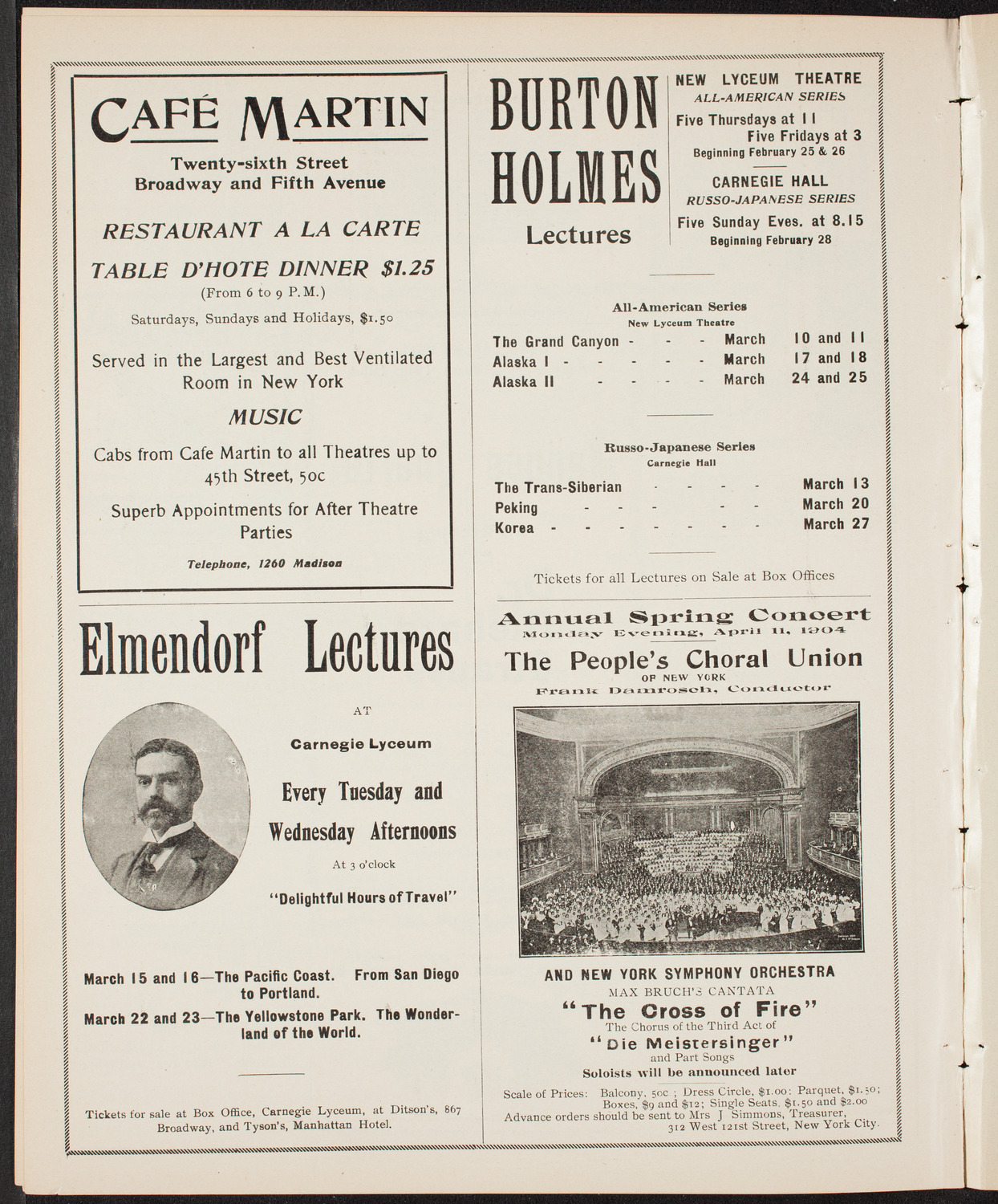 Musical Art Society of New York, March 10, 1904, program page 10