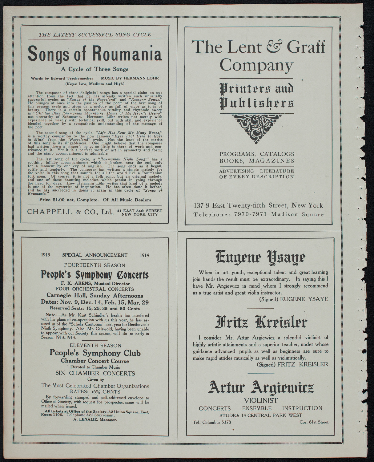 Graduation: New York Law School, June 11, 1913, program page 10