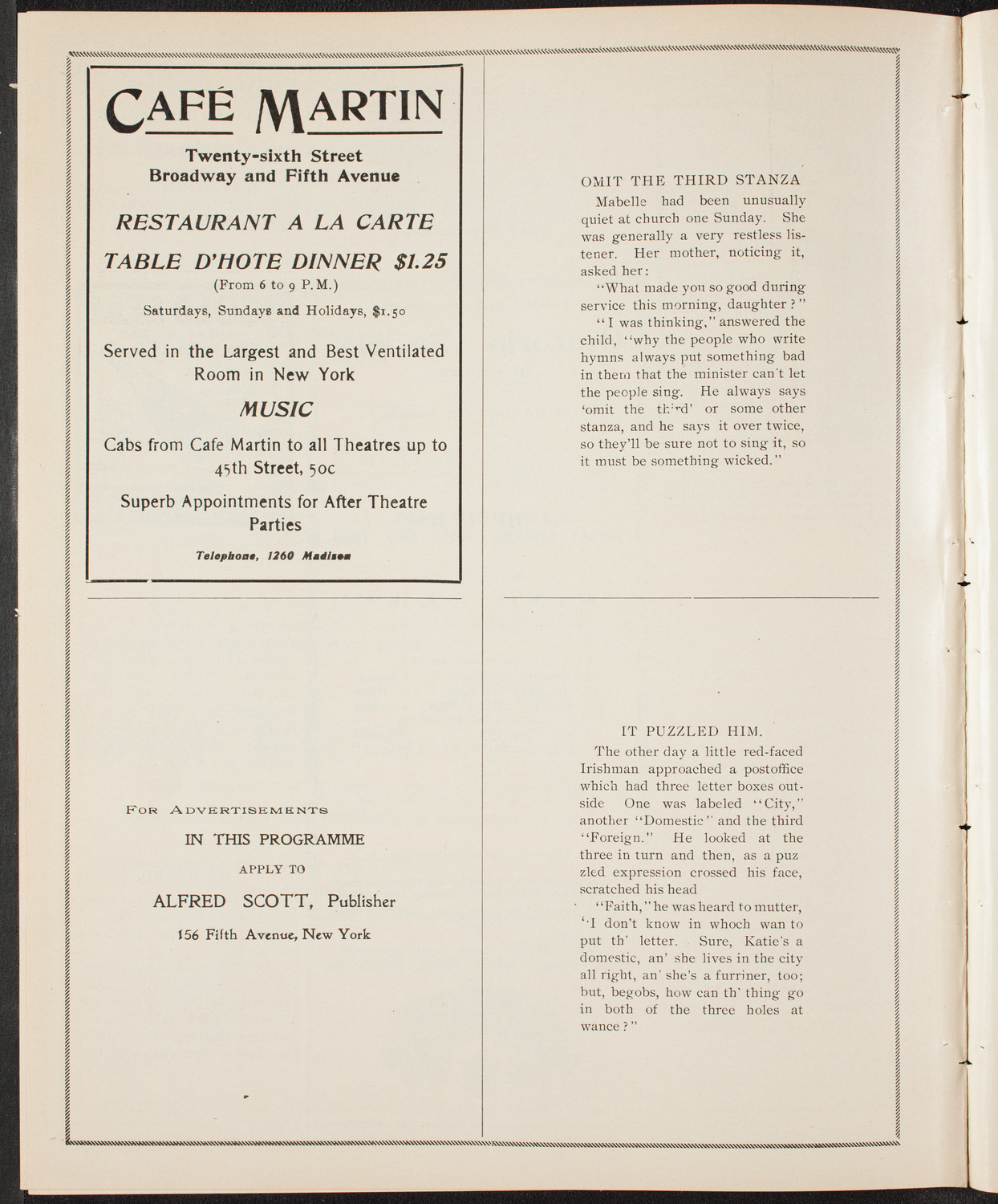 People's Choral Union, April 11, 1904, program page 10