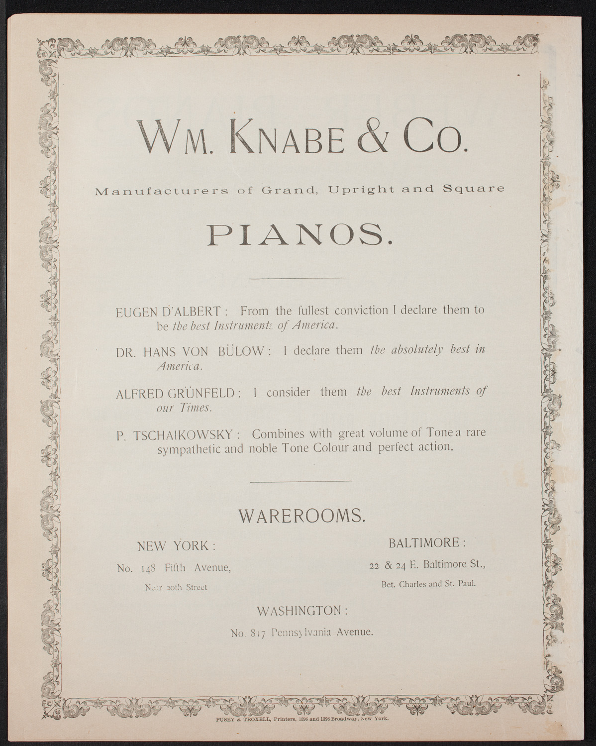 New York Philharmonic, December 17, 1892, program page 8