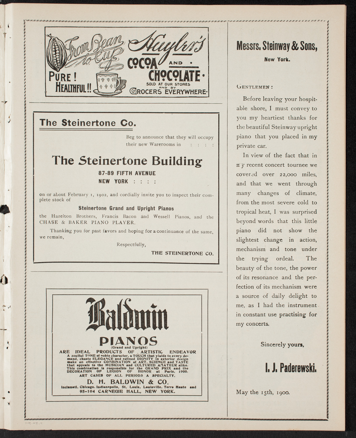 Meeting: YMCA - Mass Meeting for Men, February 9, 1902, program page 7