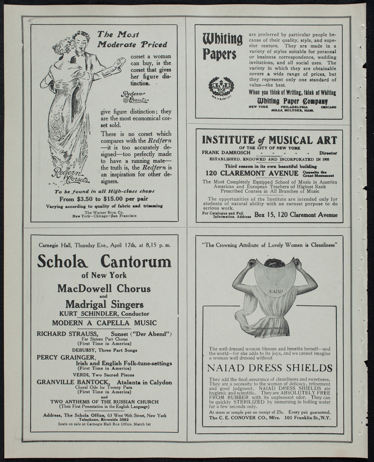 Russian Symphony Society of New York, March 30, 1913, program page 2