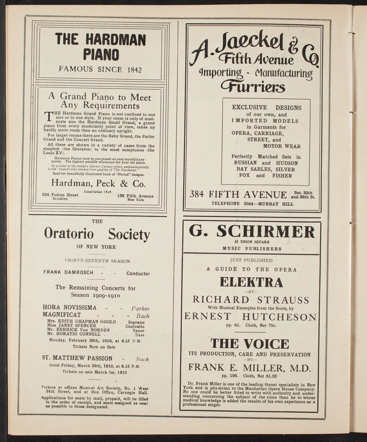 Burton Holmes Travelogue: Italy, February 6, 1910, program page 8