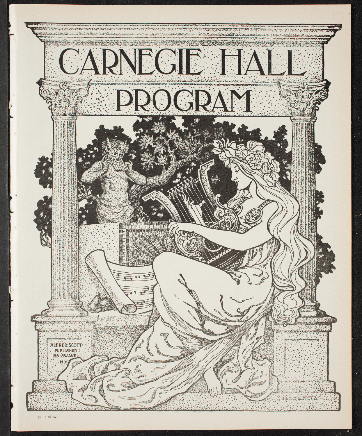 Graduation: New York College of Dentistry, May 16, 1904, program page 1