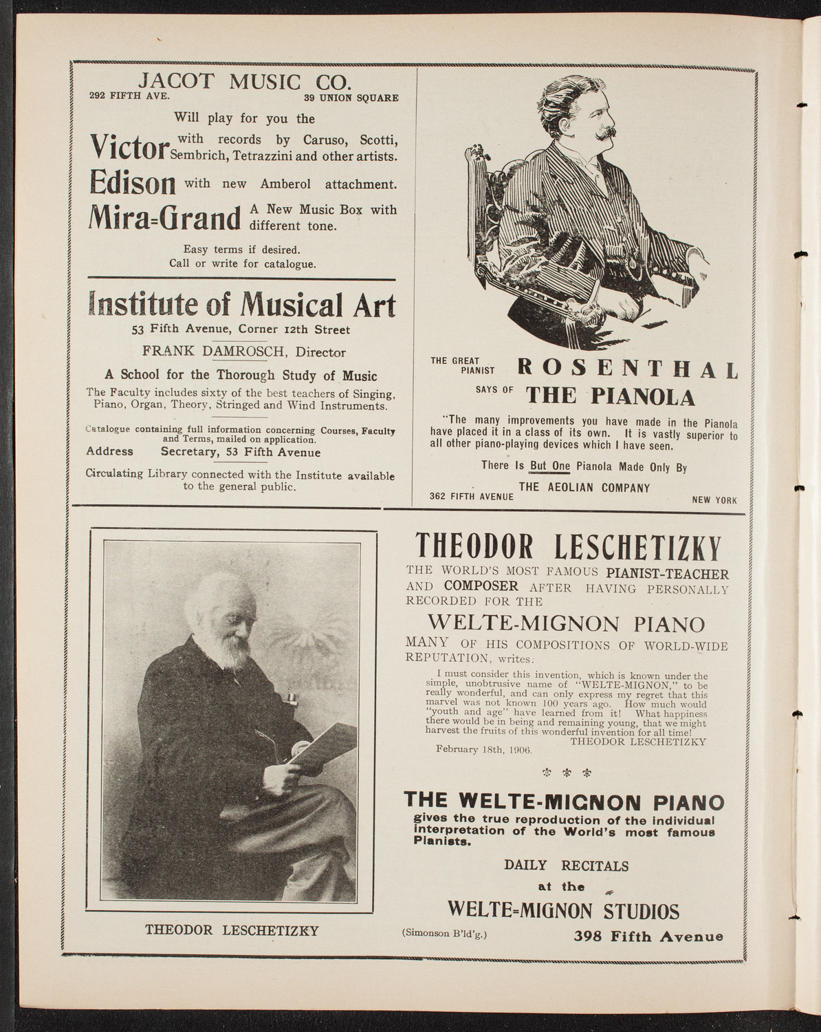 Tribute: General William Booth, April 12, 1909, program page 6