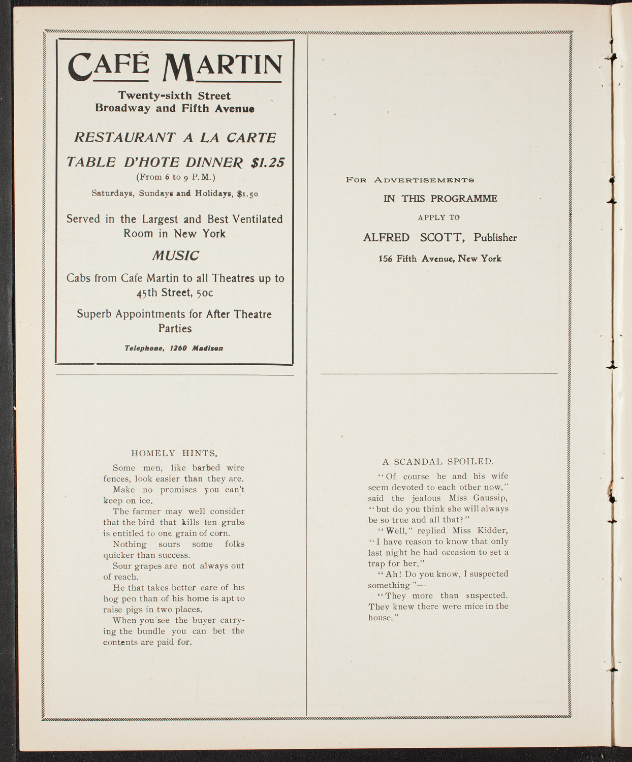 Mt. Olivet Baptist Church 26th Anniversary Program, May 1, 1904, program page 10