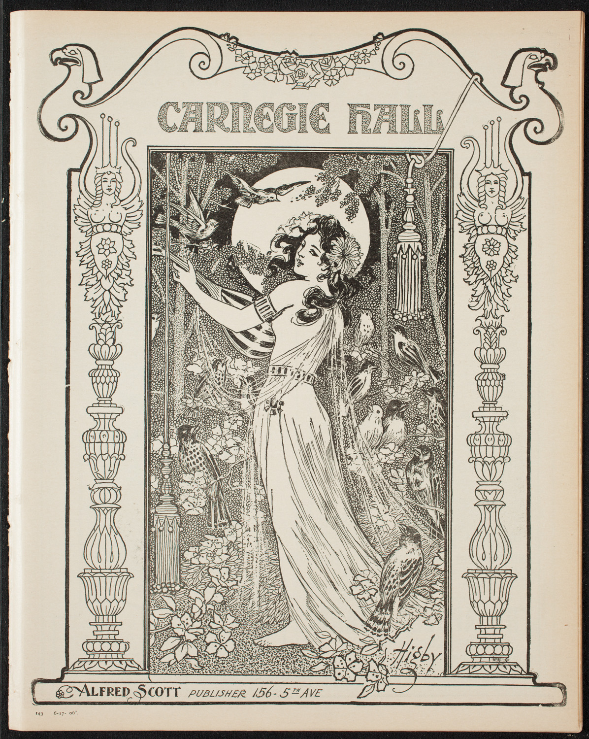 Swedish National Choir, June 17, 1906, program page 1